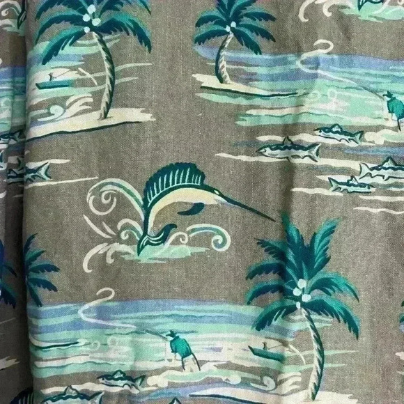 Vintage Columbia Hawaiian/Fishing Marlin Shirt size XL - Picture 4 of 4